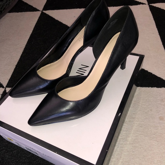 Nine West Black Leather Heels - Picture 3 of 7